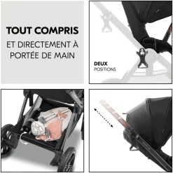 Poussette duo comfort n care set black