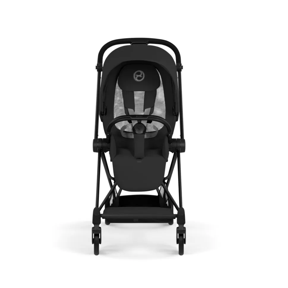 Poussette duo compacte mios 4 avec nacelle pliable châssis matt black sepia black
