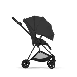 Poussette duo compacte mios 4 avec nacelle pliable châssis matt black sepia black