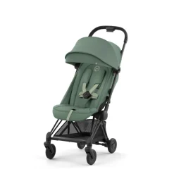 Poussette duo coya leaf green châssis matt black + cloud t i-size