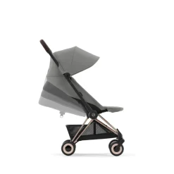Poussette duo coya mirage grey châssis rosegold + cloud t i-size
