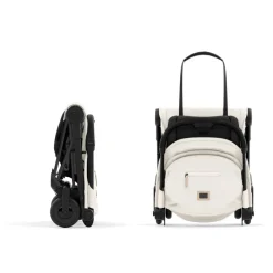 Poussette duo coya off white châssis matt black + cloud t i-size