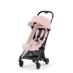 Poussette duo coya peach pink châssis matt black + cloud t i-size