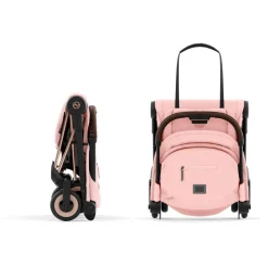 Poussette duo coya peach pink châssis rosegold + cloud t i-size