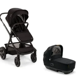 Poussette duo demi next + nacelle cari next caviar