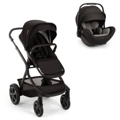 Poussette duo demi next + siège auto arra flex caviar