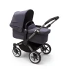 Poussette duo donkey 5 châssis noir bleu