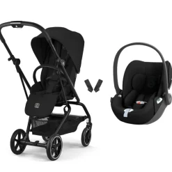 Poussette duo eezy s twist+ 2 pivotante magic black avec siège auto cloud t i-size