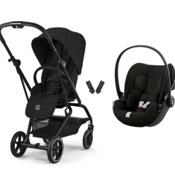 Poussette duo eezy s twist+ 2 pivotante magic black avec siège auto cloud g i-size