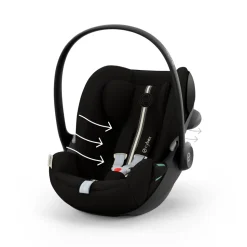 Poussette duo eezy s twist+ 2 pivotante magic black avec siège auto cloud g3 i-size tissu plus