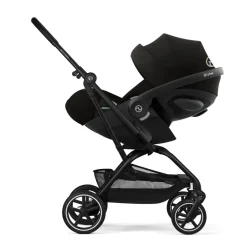 Poussette duo eezy s twist+ 2 pivotante magic black avec siège auto cloud g3 i-size tissu plus
