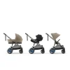 Poussette duo e-gazelle s almond beige + nacelle s