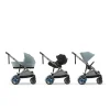 Poussette duo e-gazelle s stormy blue + nacelle s