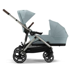 Poussette duo e-gazelle s stormy blue + nacelle s