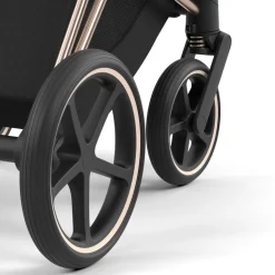 Poussette duo e-priam 2 sepia black châssis rose gold + cloud t i-size