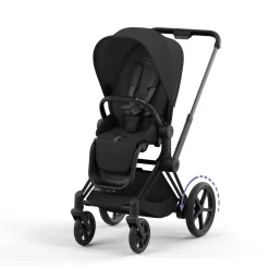 Poussette duo e-priam 2 sepia black châssis matt black + cloud t i-size