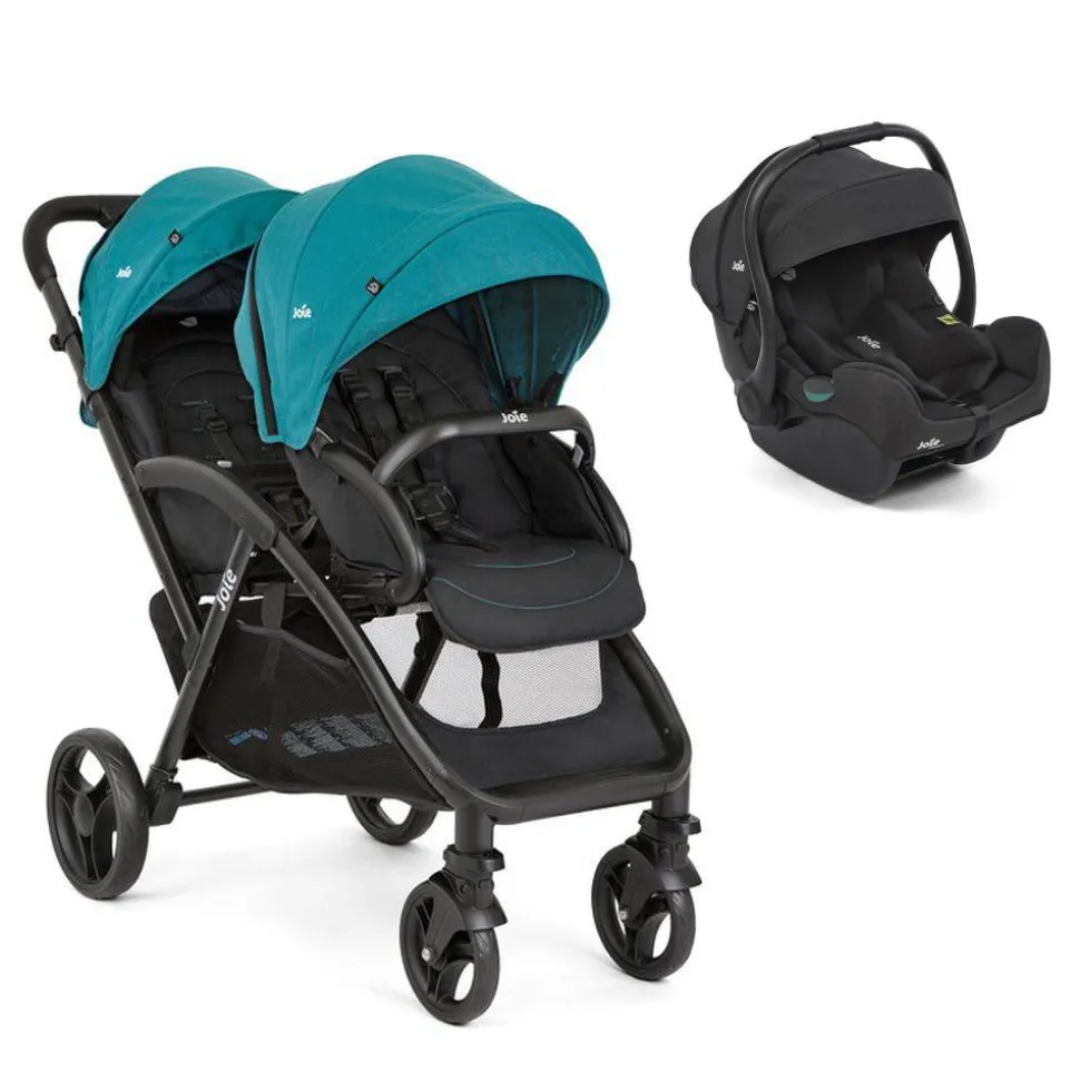 Poussette duo evalite double capri + siège auto i-gemm 3 raven