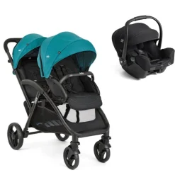 Poussette duo evalite double capri + siège auto i-starter eclipse
