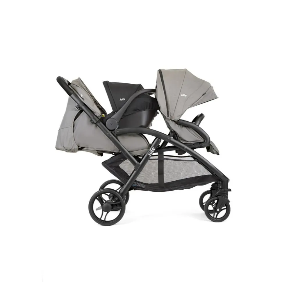 Poussette duo evalite double pebble + siège auto i-starter eclipse