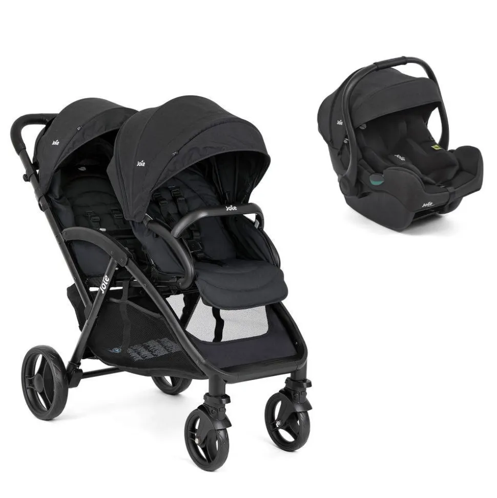 Poussette duo evalite double shale + siège auto i-gemm 3 raven