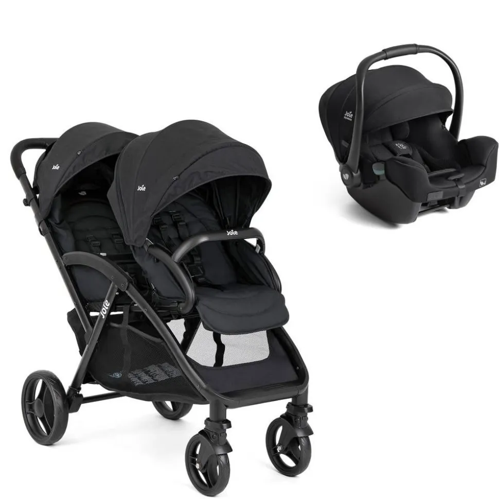 Poussette duo evalite double shale + siège auto i-starter eclipse