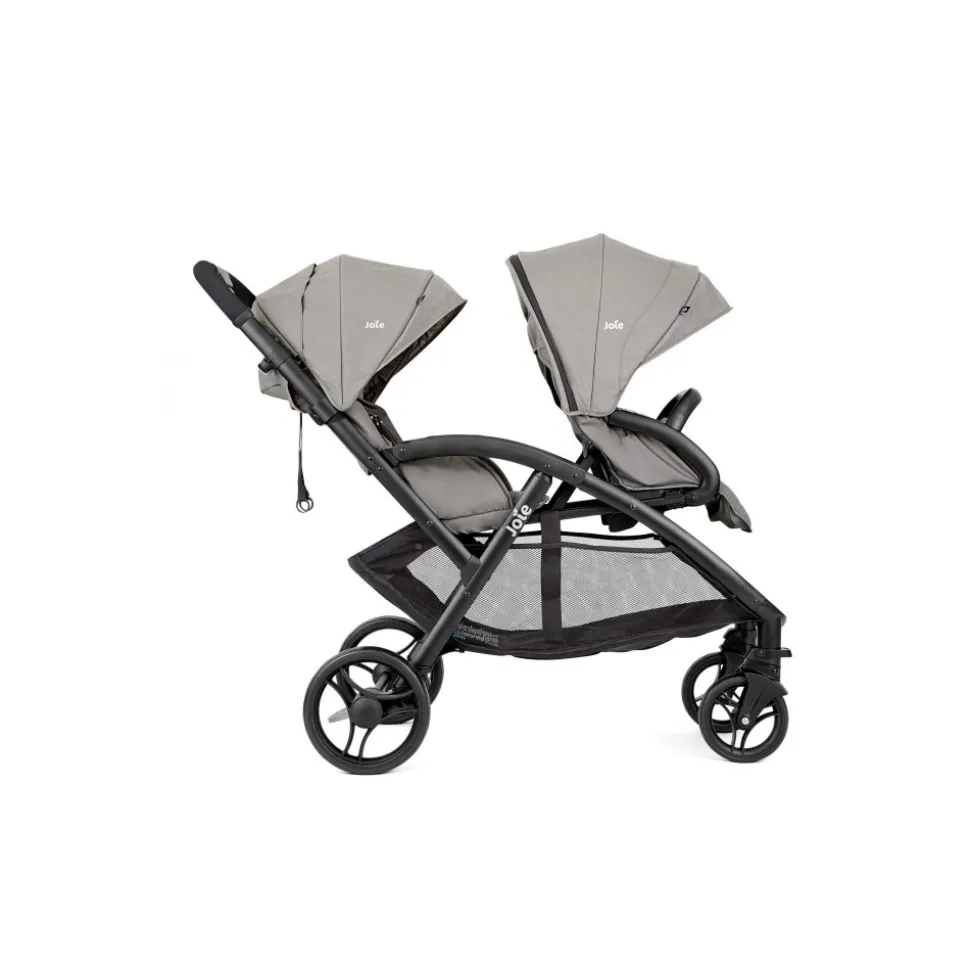 Poussette duo evalite double + siège auto i-gemm 3 pebble gris
