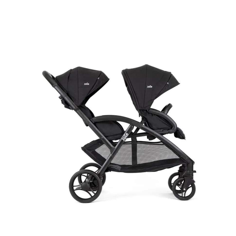 Poussette duo evalite double shale + siège auto i-snug 2 raven