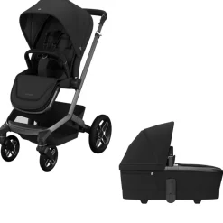 Poussette duo fame + nacelle twillic black