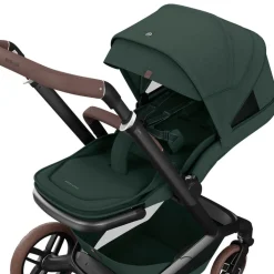 Poussette duo fame + nacelle twillic green