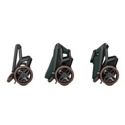 Poussette duo fame + nacelle twillic green