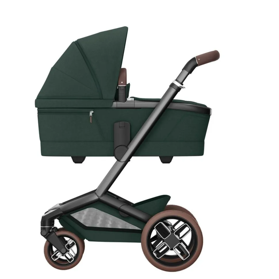 Poussette duo fame + siège auto pebble pro 2 green
