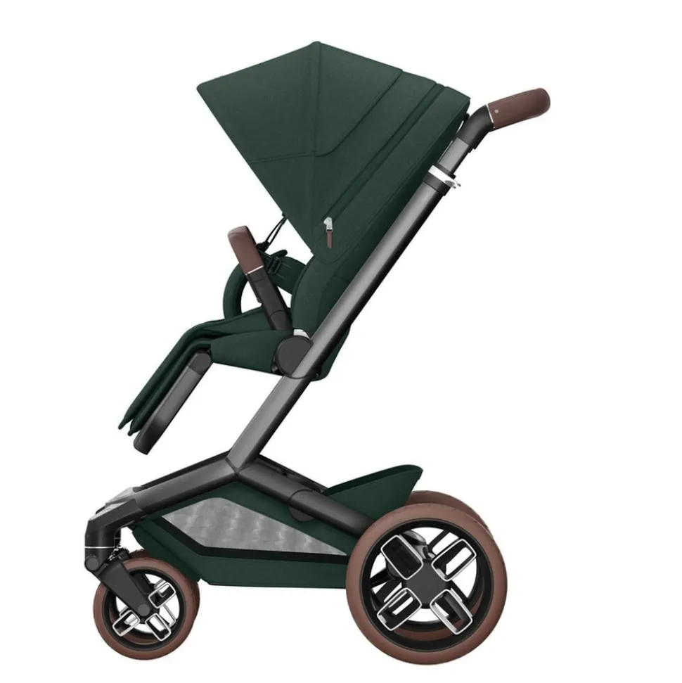 Poussette duo fame + siège auto pebble pro 2 green