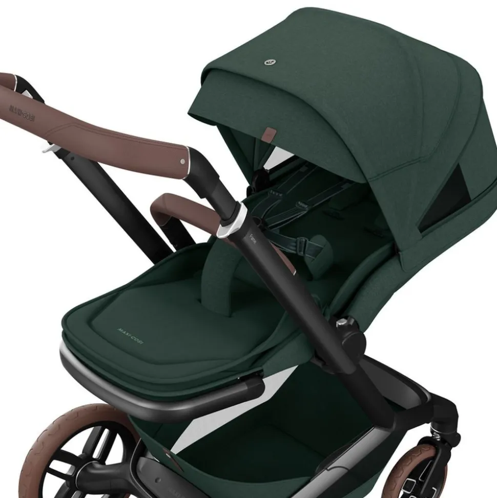 Poussette duo fame + siège auto pebble pro 2 green