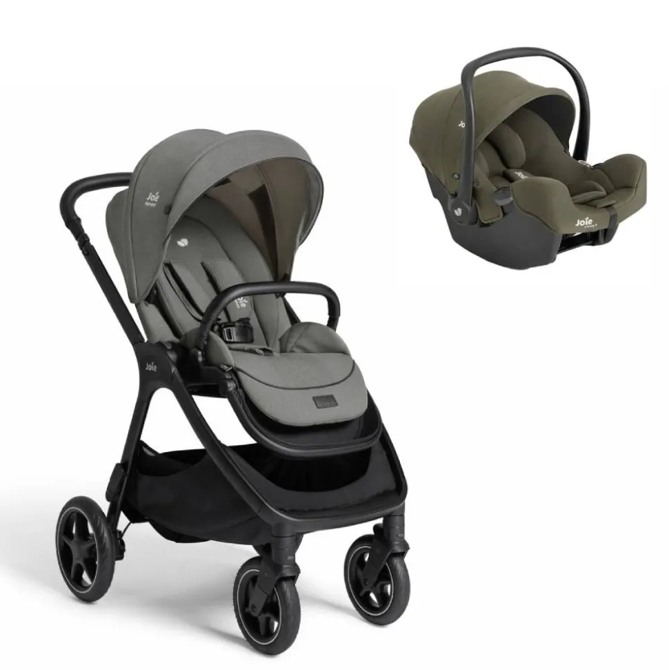 Poussette duo finiti evergreen + siège auto i-snug 2 fern