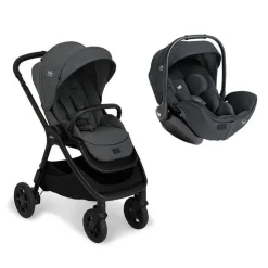 Poussette duo finiti + siège auto i-level pro ebony gris