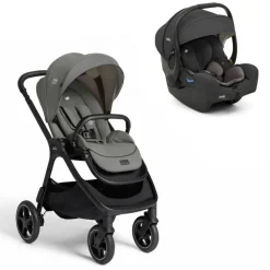 Poussette duo finiti signature evergreen vert + siège auto i-gemm 3 shale noir