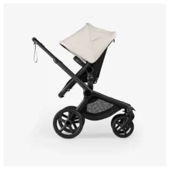 Poussette duo fox 5 tout terrain complète noir / noir prestige - blanc brume
