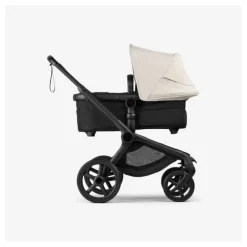 Poussette duo fox 5 tout terrain complète noir / noir prestige - blanc brume