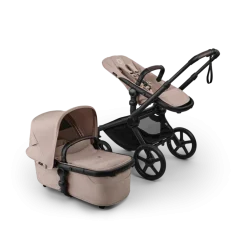 Poussette duo fox 5 tout terrain complète noir / taupe desert chiné