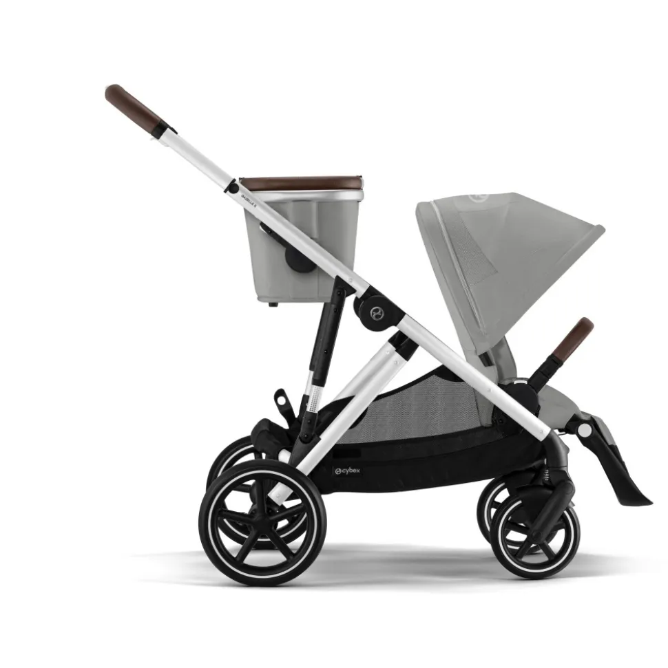 Poussette duo gazelle s stone grey + siège auto aton b2 i-size