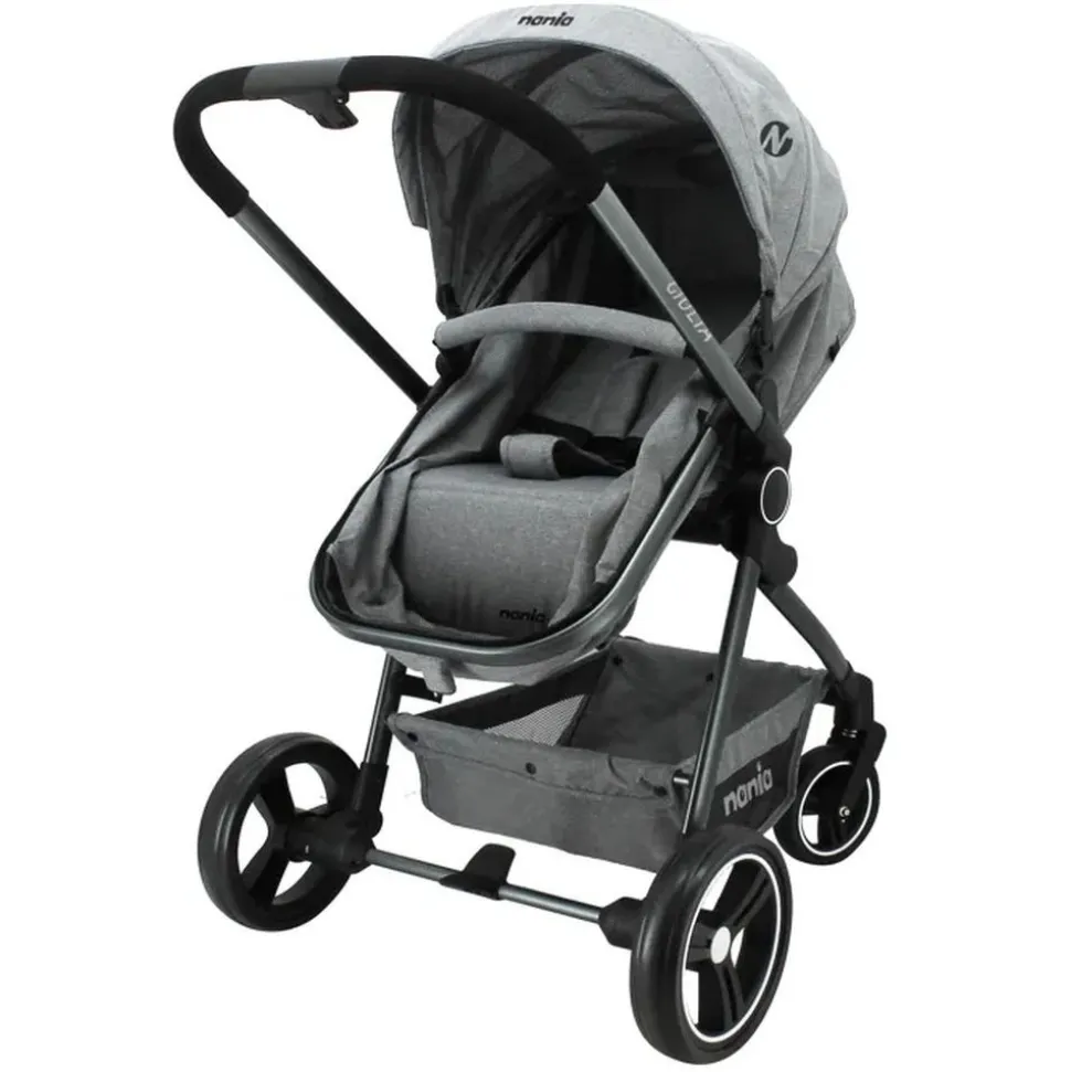 Poussette duo giula gris chiné