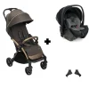 Poussette duo goody xplus - bronze lizard re_lux + siège auto first seat recline i-size black satin