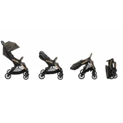 Poussette duo goody xplus - bronze lizard re_lux + siège auto first seat recline i-size black satin