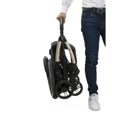 Poussette duo goody xplus - dark shadow + siège auto first seat recline i-size black satin