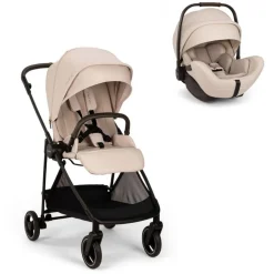 Poussette duo ixxa next + siège auto arra flex biscotti