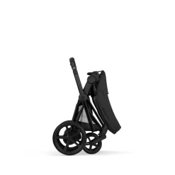Poussette duo électrique e-priam 3 avec nacelle pliable châssis matt black sepia black