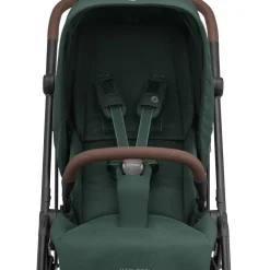 Poussette duo leona 2 + siège auto pebble 360 twillic green