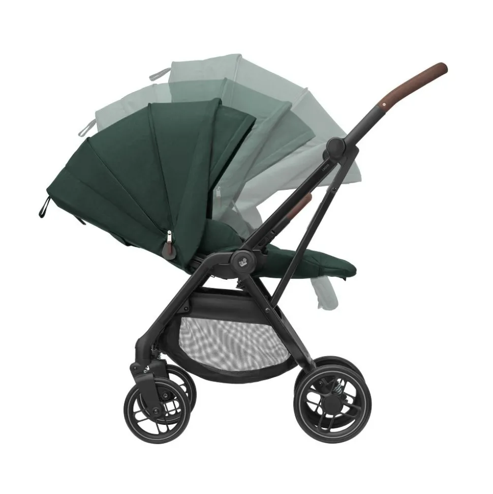Poussette duo leona 2 + siège auto pebble 360 pro 2 twillic green
