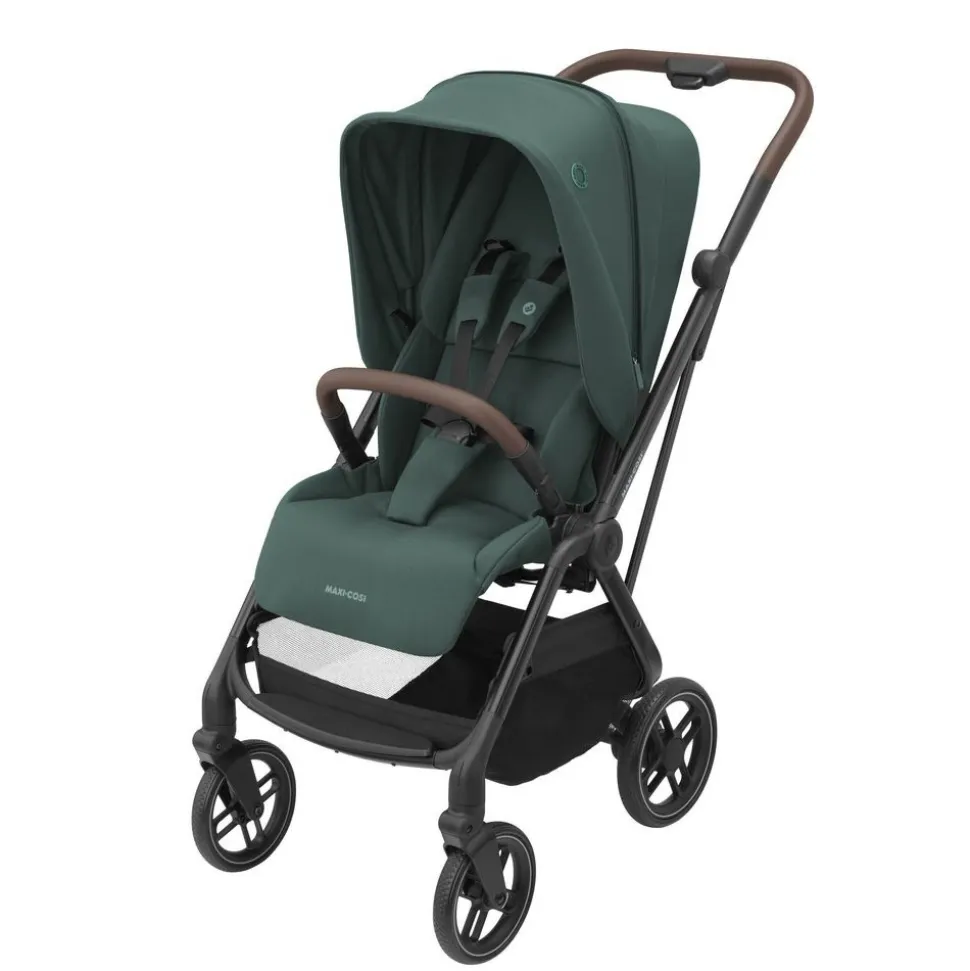 Poussette duo leona 2 + siège auto pebble 360 essential green