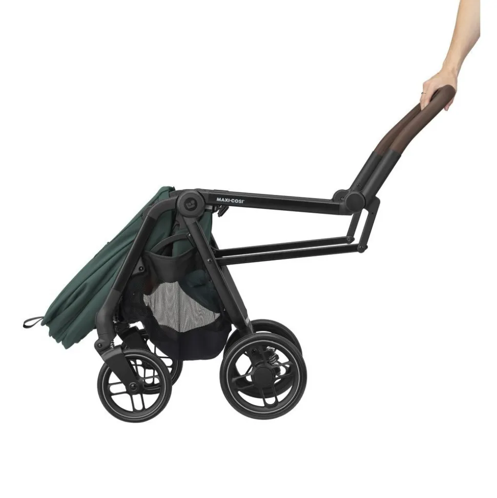 Poussette duo leona 2 + siège auto pebble 360 essential green